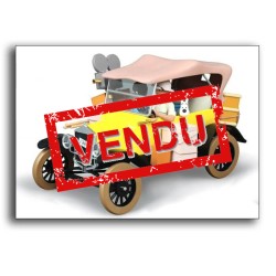 Tintin auto 1:12e resine / Tintin in Congo - 1e in de serie