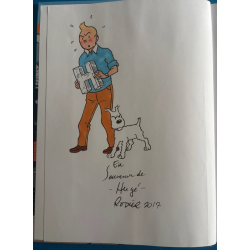 Tintin / Hergé / L’ Alph-Art / Dédicace Yves Rodier / 2017 / TINTINPARODIES
