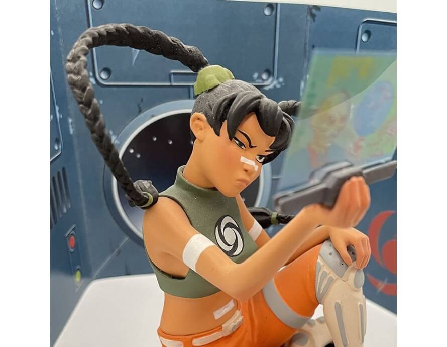 Statuette 3D Nävis / Buchet pour la série Sillage