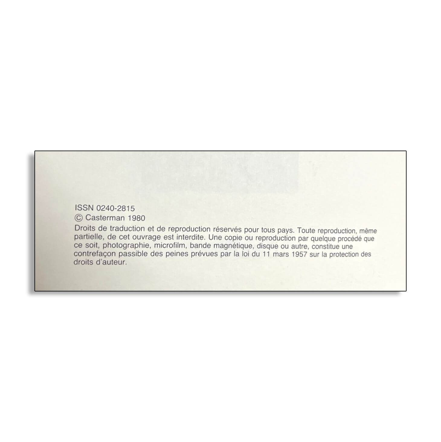 Comès - Silence + Dédicace - B - Réédition - 1983