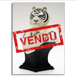 Buste Blacksad / Le tigre Oldsmill / Attakus / Guarnido  Buste en résine sculpté en france et peint a la main.2000 Exemplaires