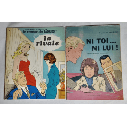 Les Labourdet T1 + T2 - 2x B - 2 Album - EO - 1967/1970  LES Labourdet NI toi NI lui & La Rivale TOME 1 1967 EO et Tome 2 1970