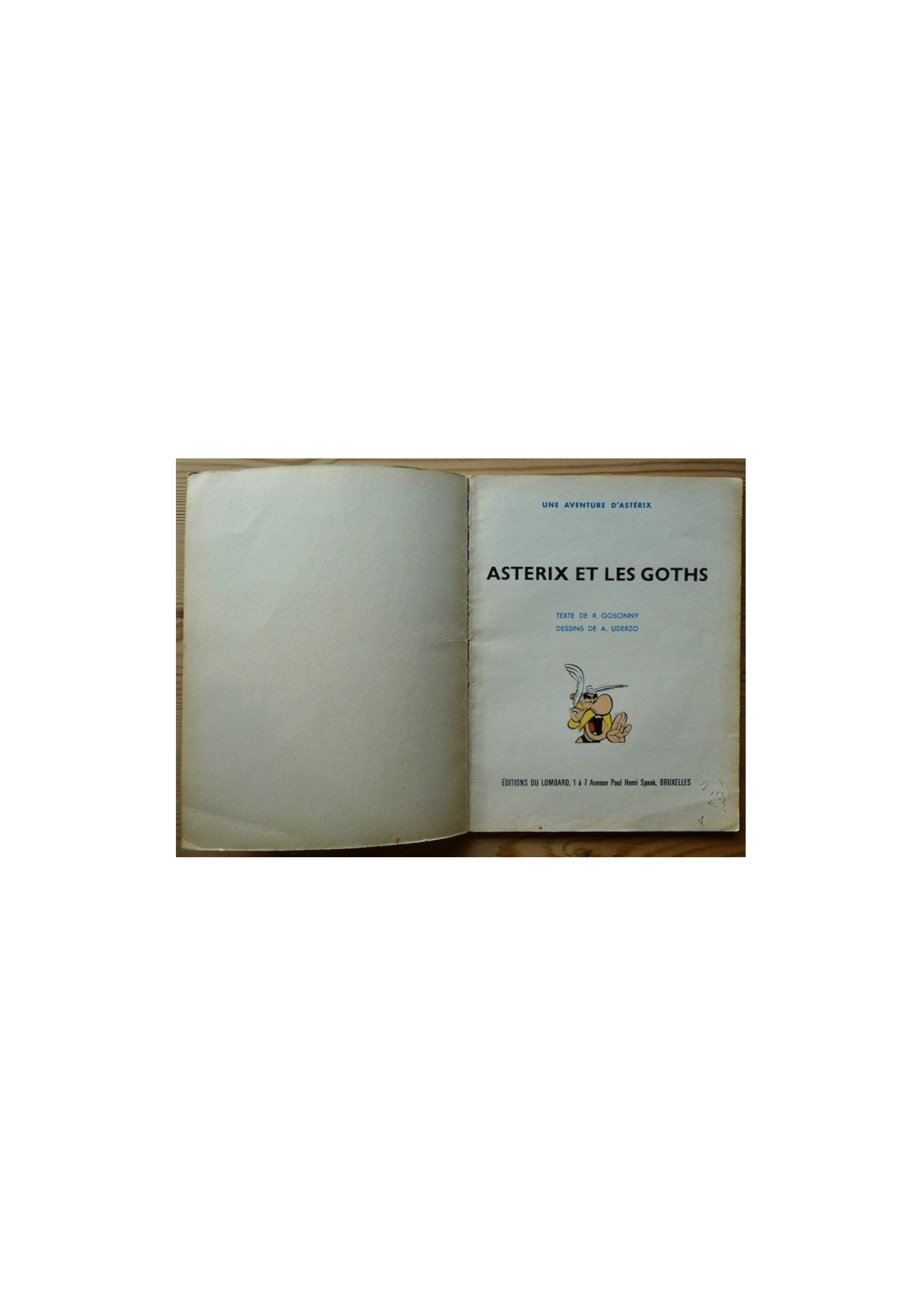 Asterix T.03 - Asterix en de Goths - B - Eerste Belgische editie - (1963) Asterix en de Goths, originele Belgische gebroken edit