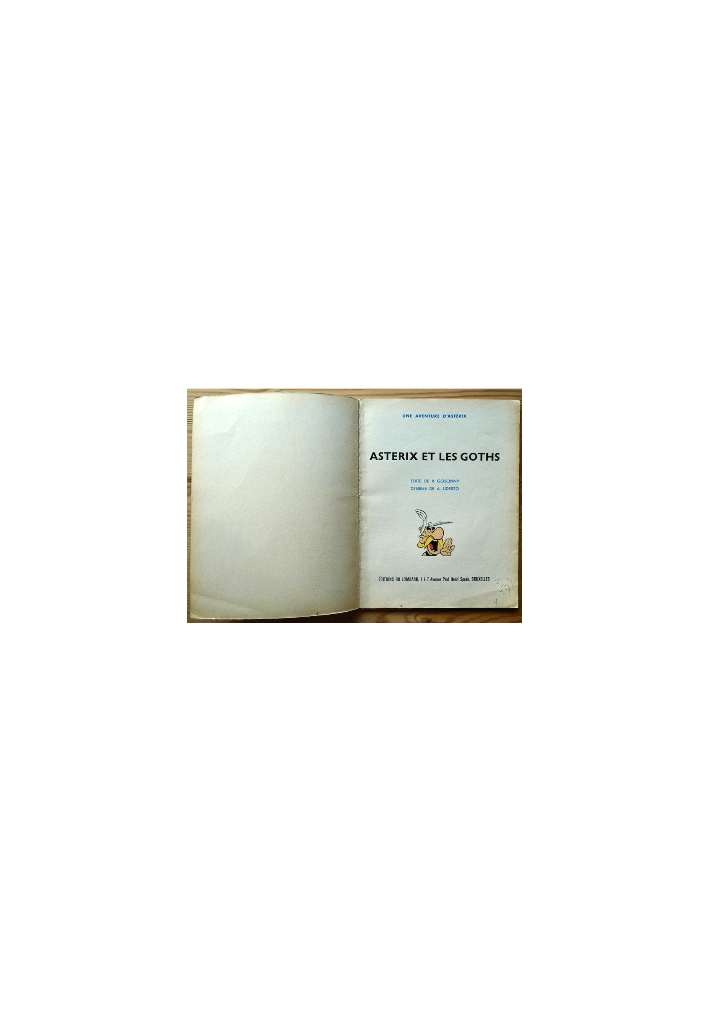 Asterix T.03 - Asterix en de Goths - B - Eerste Belgische editie - (1963) Asterix en de Goths, originele Belgische gebroken edit