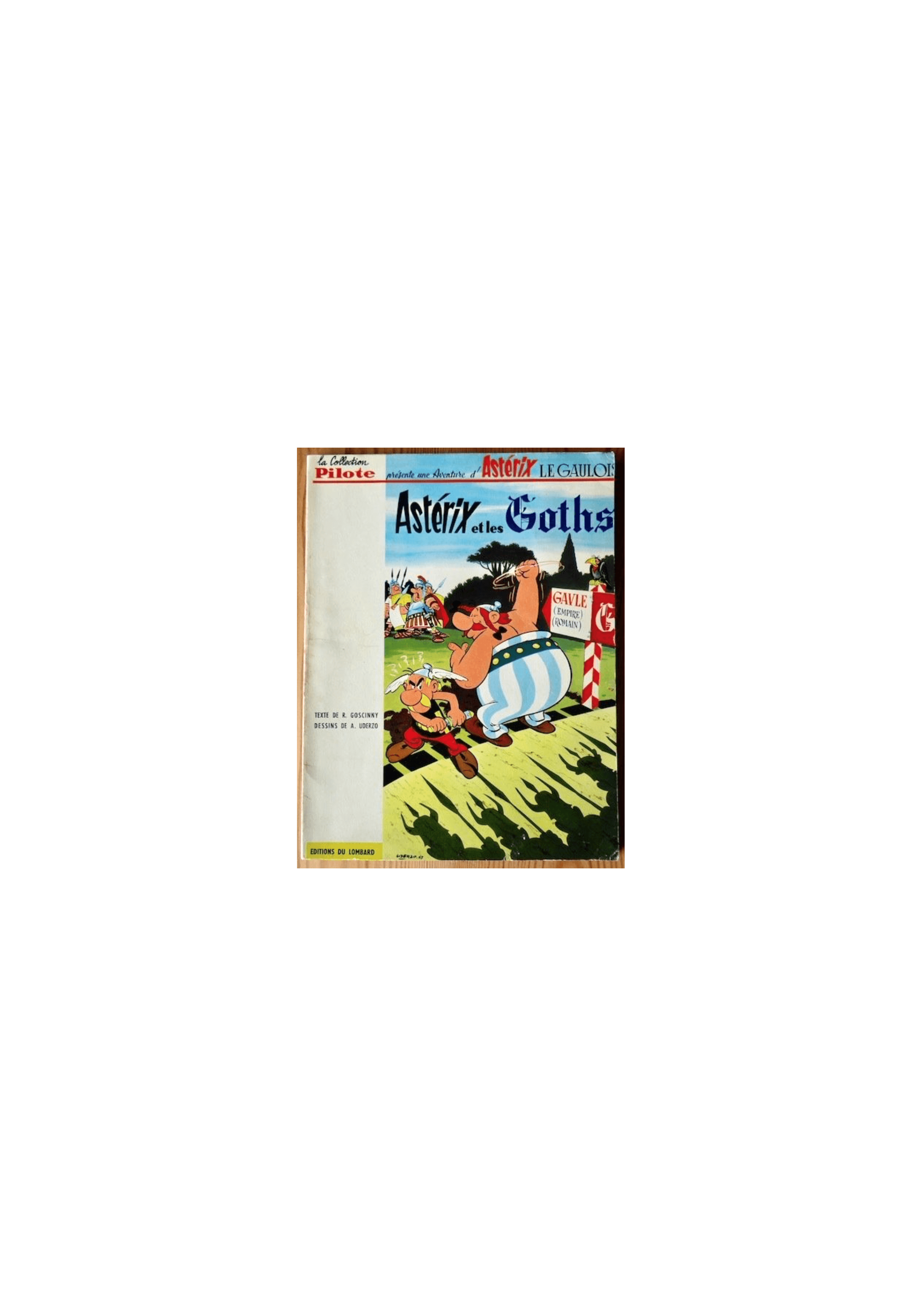 Asterix T.03 - Asterix en de Goths - B - Eerste Belgische editie - (1963) Asterix en de Goths, originele Belgische gebroken edit