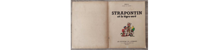Strapontin T.01 / Strapontin et le tigre vert / B / 1 Album / EO / 1962