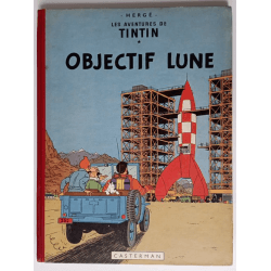 Tintin T16 - Objectif Lune (B8) - C - 1 Album - EO Belge - 1953