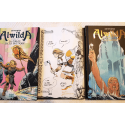  Awilda T.01 à T.03 / Dédicace couleur Mitton /  3x C + coffret - 3 Album - EO - 2017/2021