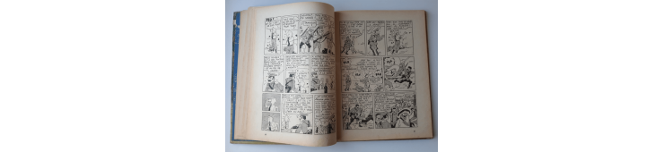 Kuifje Dl. 6 / Hergé / Het gebroken oor (A18, grote afbeelding) - C - Zwart-wit - Heruitgave (1942)
