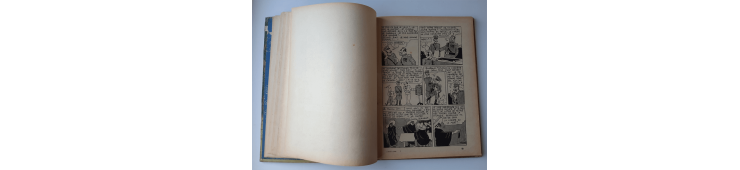 Kuifje Dl. 6 / Hergé / Het gebroken oor (A18, grote afbeelding) - C - Zwart-wit - Heruitgave (1942)