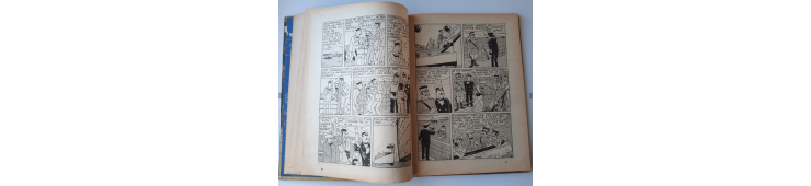Kuifje Dl. 6 / Hergé / Het gebroken oor (A18, grote afbeelding) - C - Zwart-wit - Heruitgave (1942)