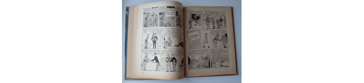 Kuifje Dl. 6 / Hergé / Het gebroken oor (A18, grote afbeelding) - C - Zwart-wit - Heruitgave (1942)