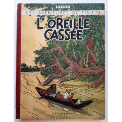 Tintin T.06 / Hergé / L'oreille cassée (A18, grande image) - C - N&B - Réédition (1942)