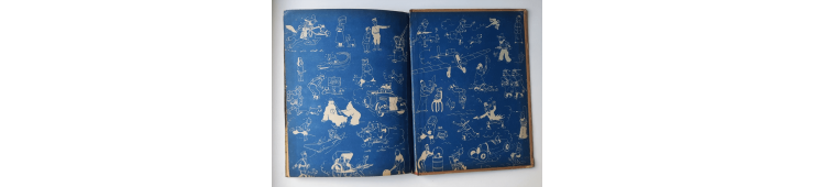 Kuifje Dl. 6 / Hergé / Het gebroken oor (A18, grote afbeelding) - C - Zwart-wit - Heruitgave (1942)