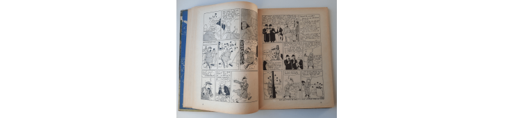 Kuifje Dl. 6 / Hergé / Het gebroken oor (A18, grote afbeelding) - C - Zwart-wit - Heruitgave (1942)