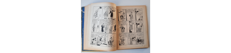 Kuifje Dl. 6 / Hergé / Het gebroken oor (A18, grote afbeelding) - C - Zwart-wit - Heruitgave (1942)