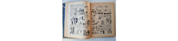 Kuifje Dl. 6 / Hergé / Het gebroken oor (A18, grote afbeelding) - C - Zwart-wit - Heruitgave (1942)
