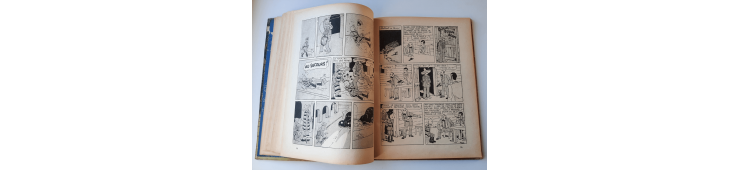 Kuifje Dl. 6 / Hergé / Het gebroken oor (A18, grote afbeelding) - C - Zwart-wit - Heruitgave (1942)