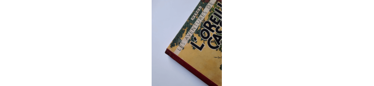 Kuifje Dl. 6 / Hergé / Het gebroken oor (A18, grote afbeelding) - C - Zwart-wit - Heruitgave (1942)