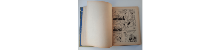 Kuifje Dl. 6 / Hergé / Het gebroken oor (A18, grote afbeelding) - C - Zwart-wit - Heruitgave (1942)