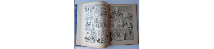 Kuifje Dl. 6 / Hergé / Het gebroken oor (A18, grote afbeelding) - C - Zwart-wit - Heruitgave (1942)