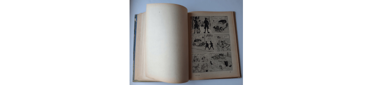 Kuifje Dl. 6 / Hergé / Het gebroken oor (A18, grote afbeelding) - C - Zwart-wit - Heruitgave (1942)