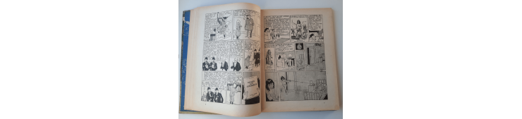Kuifje Dl. 6 / Hergé / Het gebroken oor (A18, grote afbeelding) - C - Zwart-wit - Heruitgave (1942)
