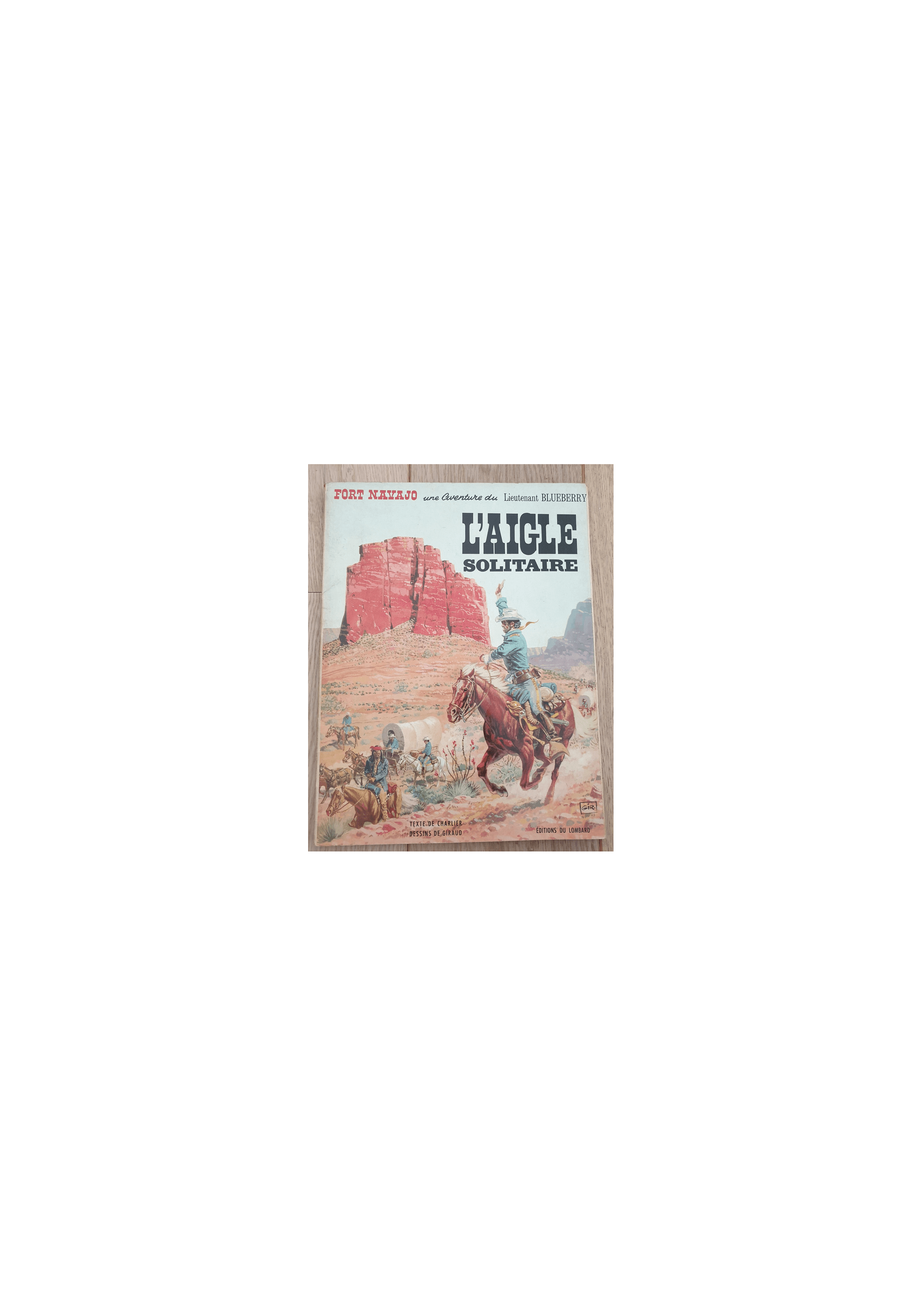 Blueberry T.03 / Air - Jean Giraud / L'Aigle Solitaire + handgeschreven opdracht - B door Dargaud / EO Franse - (1967)