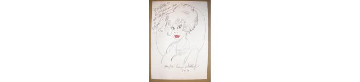 Natacha / 50 years of charm / Original drawing signed Walthery / C / (2018/2020)