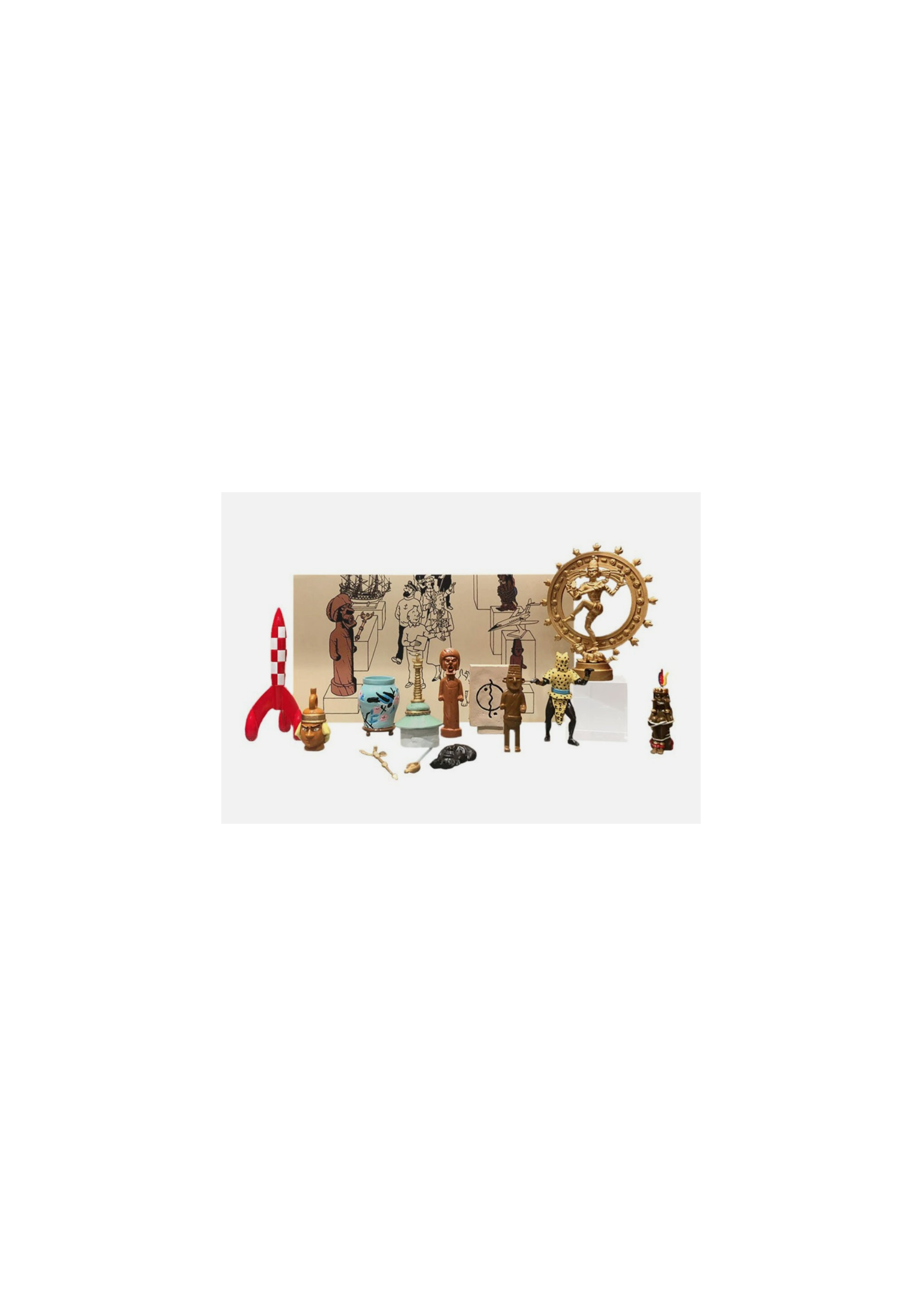 Tintin / Hergé / Coffret musée imaginaire de Tintin 13 figurines / Réf 46530 / Neuf