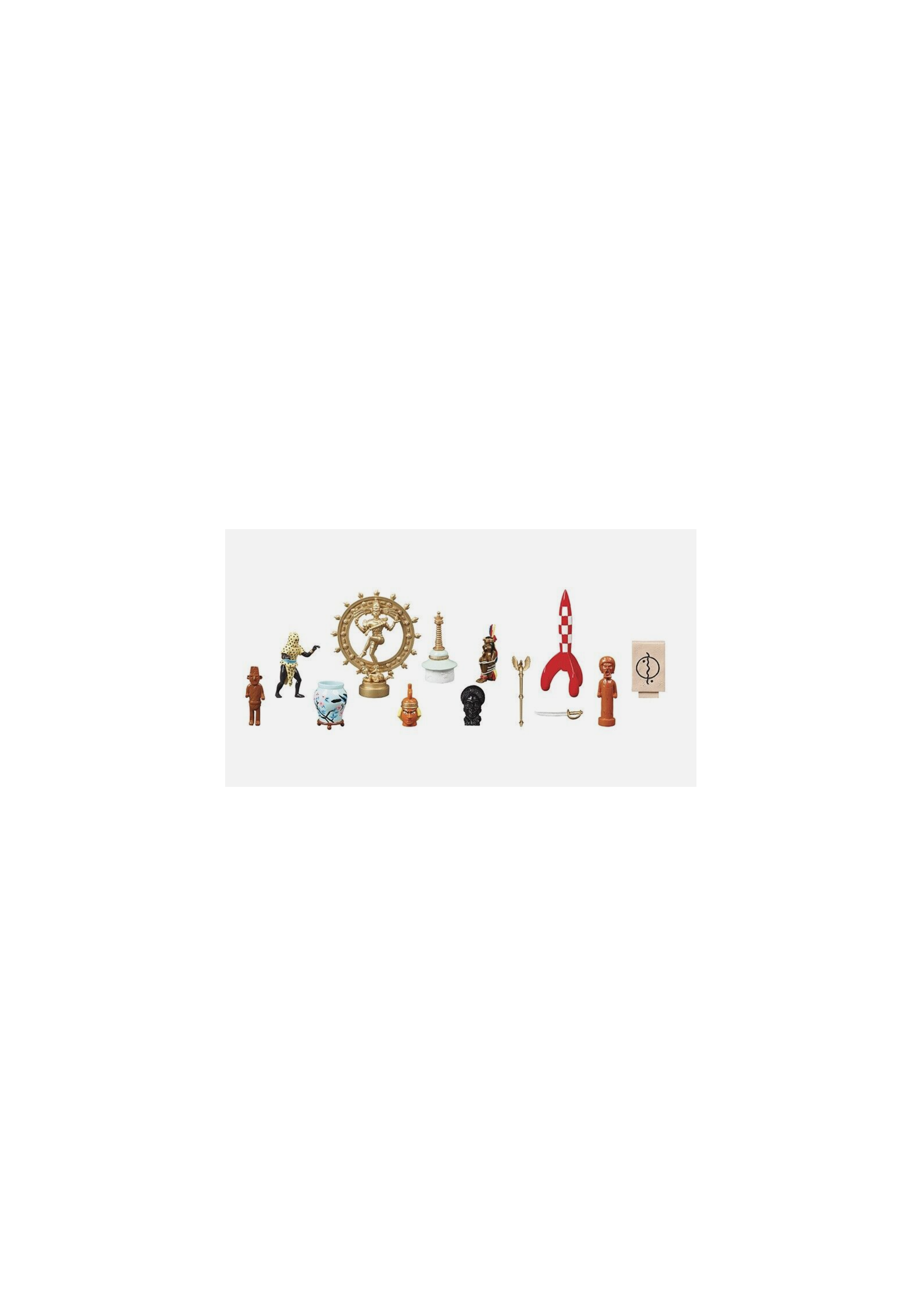 Tintin / Hergé / Coffret musée imaginaire de Tintin 13 figurines / Réf 46530 / Neuf