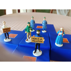 Carte de Voeux  Pixi Tintin 1972 / Série 06 complète / Hergé / 6 Personnages