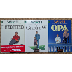 Largo Winch T.01 à T.03 + poster - 3x C + bandeau / 3 Albums / EO / 1990/1992