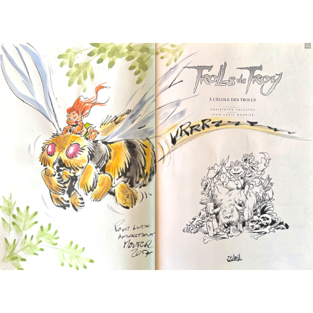 Trolls de Troy T.22 / Dédicace couleur Mourier / C / Édition limitée / 2016