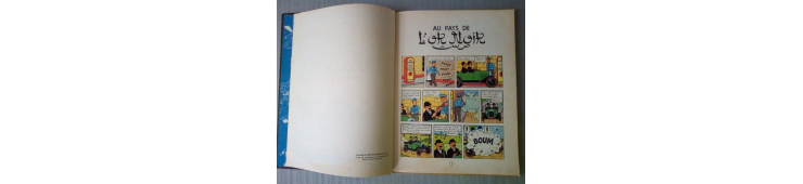 Tintin T15 / Au Pays de l'Or Noir / Hergé / B4 / C / EO / 1950