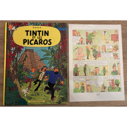 Tintin T.22 / Hergé / Tintin et les Picaros (C1) / Hergé / C / 1 Album / EO / 1976 / + Planche 22 BIS