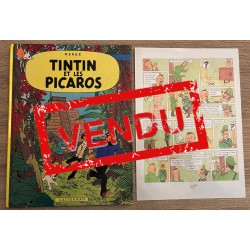 Tintin T.22 / Hergé / Tintin et les Picaros (C1) / Hergé / C / 1 Album / EO / 1976 / + Planche 22 BIS