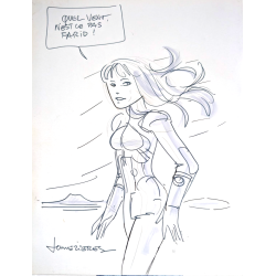 Valerian et Laureline / Les Habitants du Ciel T.01 + T.02 / Dédicace Méziere / 2x C / 2 Albums / EO / 1991-2000