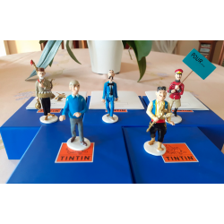 Carte de voeux Pixi Tintin 1972 / Série 10 complète / Hergé / 5 Personnages