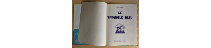 Dan Cooper T.01 / Le Triangle bleu / C / EO belge / 1957